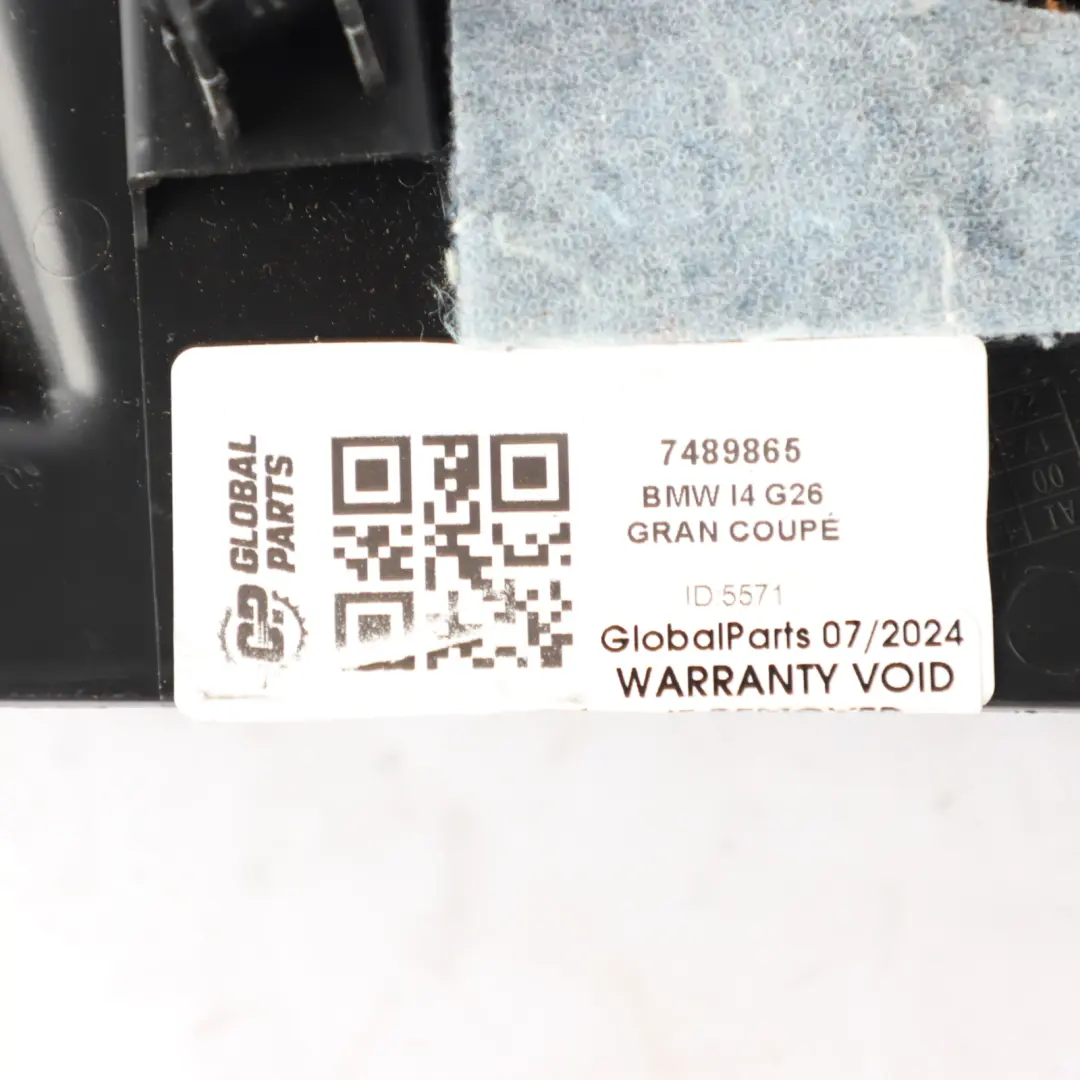 Strut Rear Left N/S Boot Trunk Cover Trim Rubber to BMW G26 Tailgate with Part number 7489865 BMW G26 Tailgate Strut Rear Left N/S Boot Trunk Cover Trim Rubber - SKU 7489865 - Part number 7489865