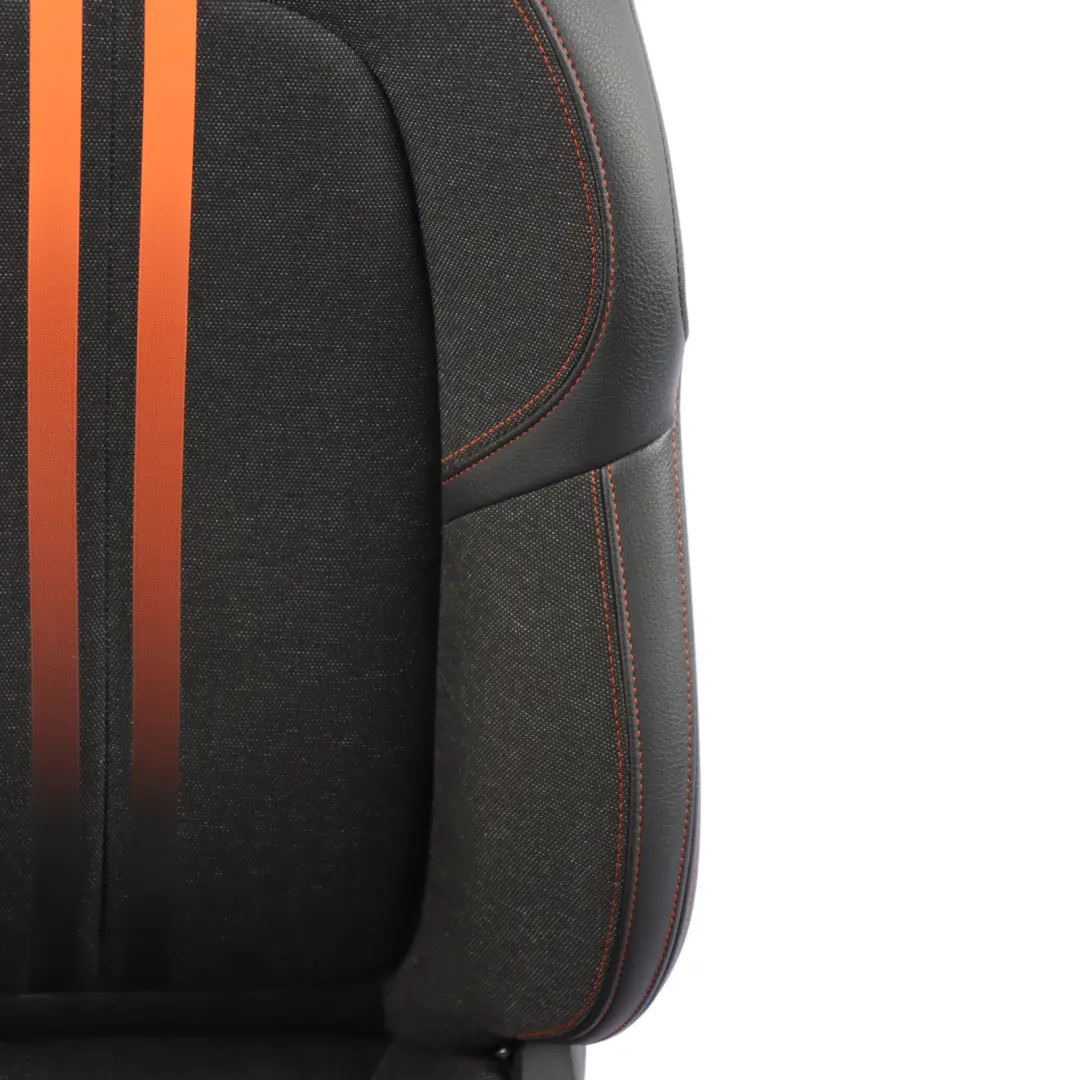 BMW F46 LCI Front Seat Sport Right O/S Fabric Leather Sensatec Black Orange - SKU 7496342 - Part number 7496342