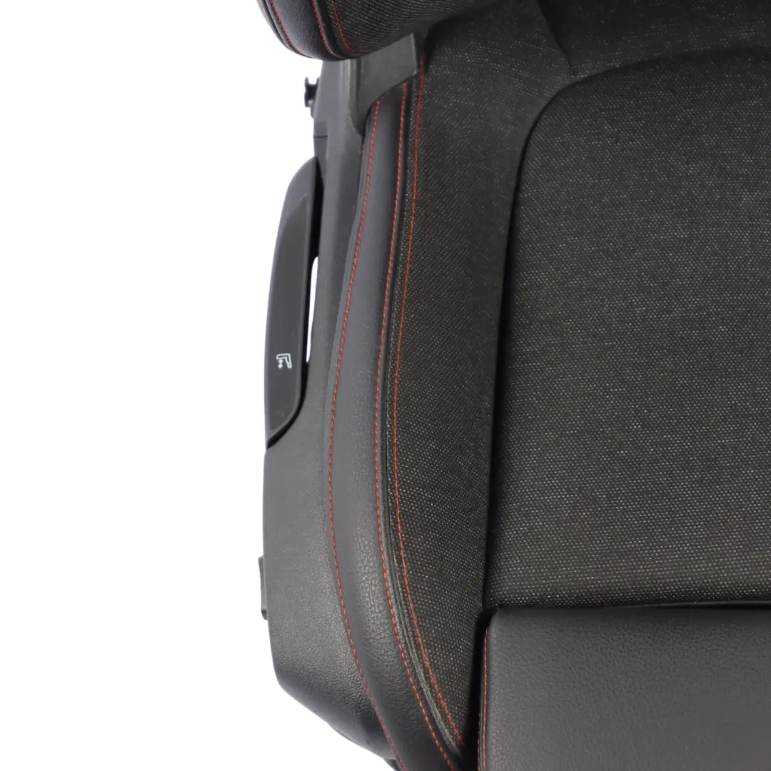 Front Seat Sport Right O/S Fabric Leather Sensatec Black Orange to BMW F46 LCI with Part number 7496342 BMW F46 LCI Front Seat Sport Right O/S Fabric Leather Sensatec Black Orange - SKU 7496342 - Part number 7496342
