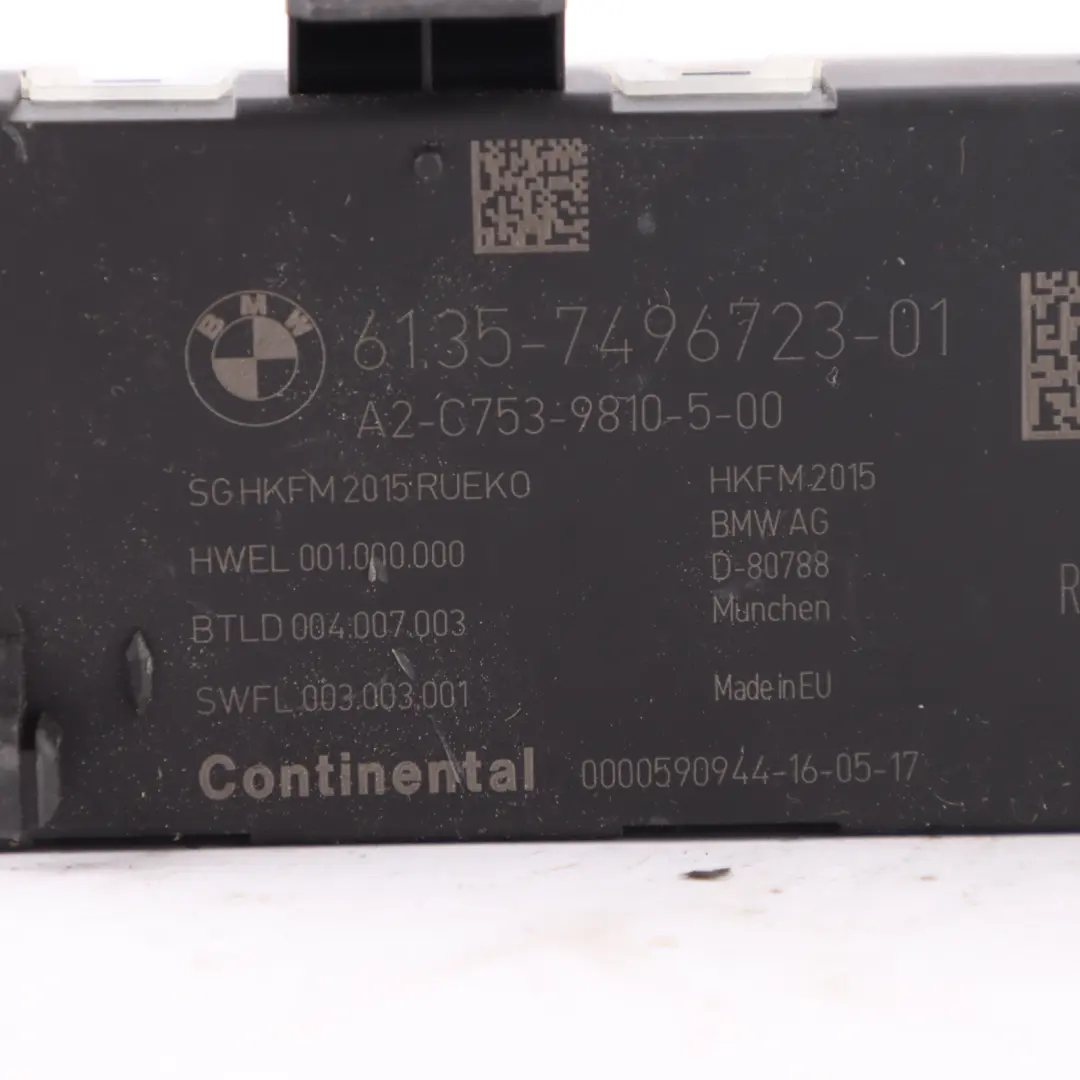 Lift Module BMW F31 F36 Mini F60 Trunk Control Unit Rear ECU to Tailgate with Part number 7496723 Tailgate Lift Module BMW F31 F36 Mini F60 Trunk Control Unit Rear ECU - SKU 7496723 - Part number 7496723