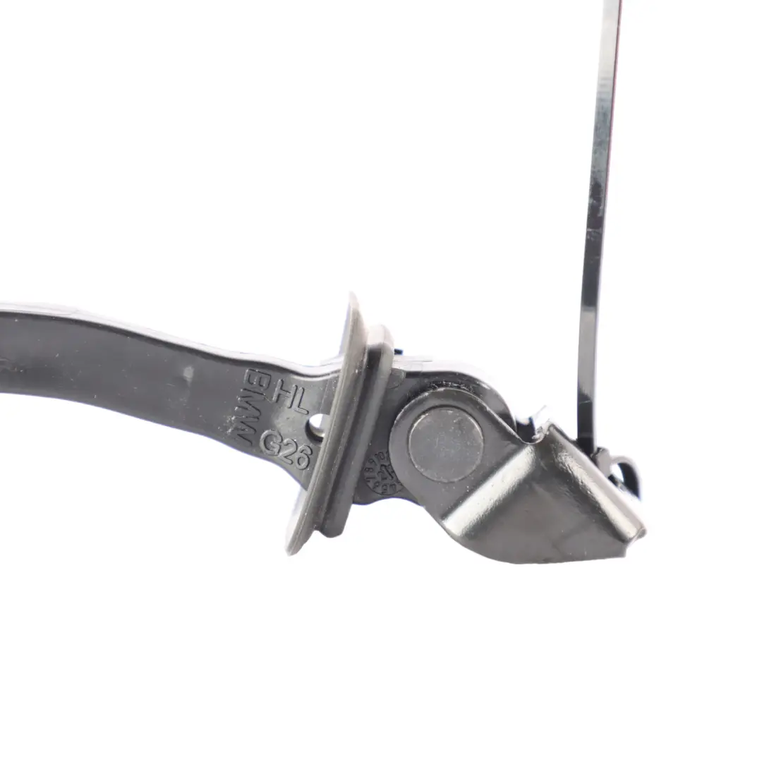 Check Strap Door Brake Hinge Rear to BMW G26 with Part number 7499229 BMW G26 Check Strap Door Brake Hinge Rear - SKU 7499229 - Part number 7499229