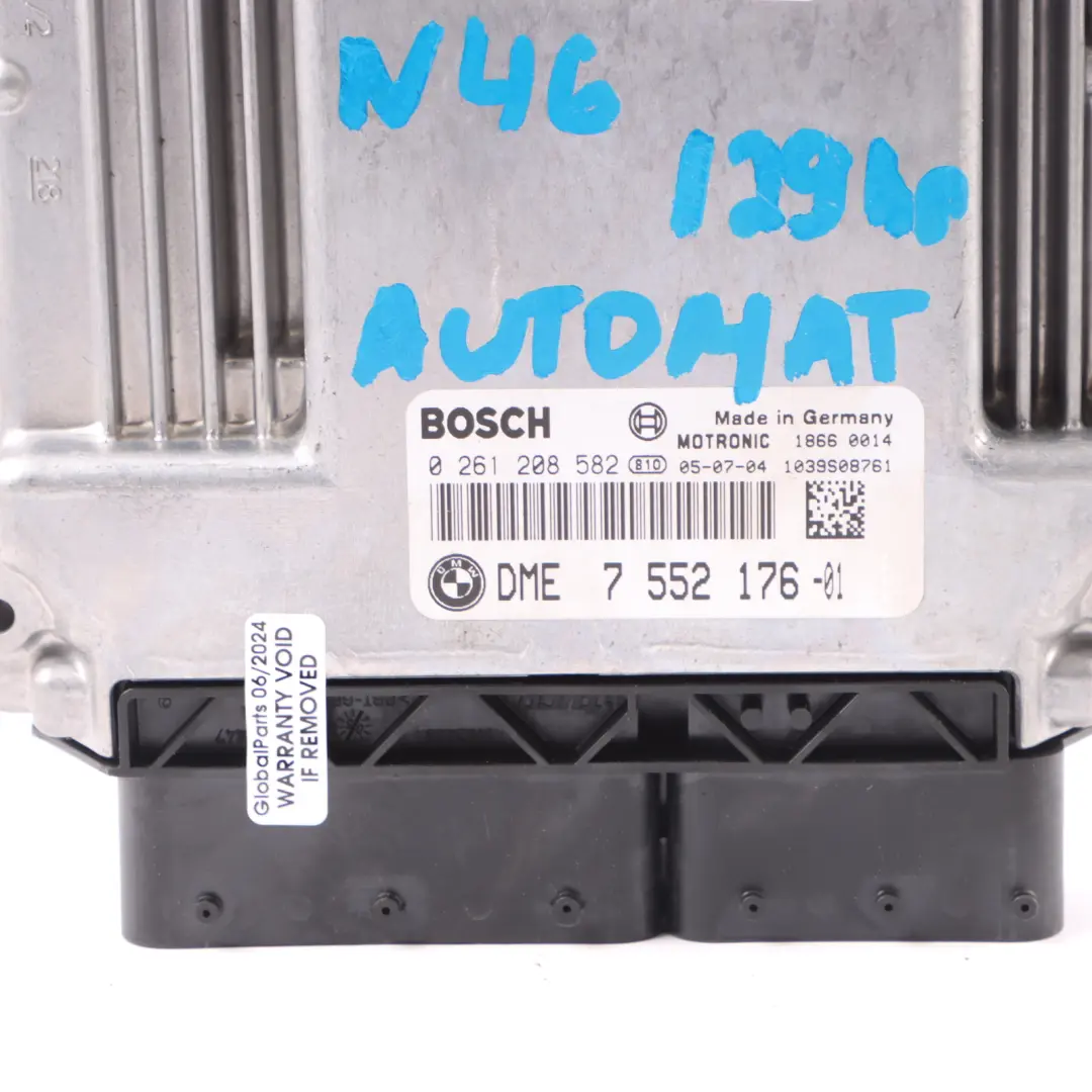 BMW E87 E90 118i 318i N46 129HP Engine Control Unit ECU Kit DME CAS2 Key - SKU 7552176-11 - Part number 7552176
