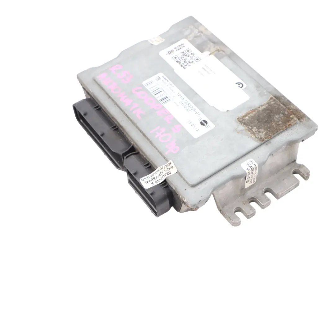 Mini Cooper S R53 W11 170HP Engine ECU Control Unit DME Automatic - SKU 7553735-11 - Part number 7553735