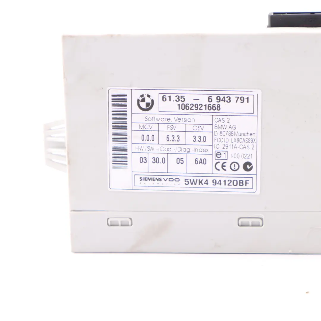 BMW E60 E90 325i 525i N52 218HP Engine ECU Unit Kit DME CAS2 Key Manual - SKU 7561684-9 - Part number 7561684
