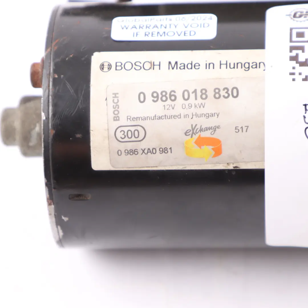 Bosch Engine Starter Motor 0986018830 to Mini Cooper R50 R52 R53 W10 W11 1.6 Petrol with Part number 7570488-5 Mini Cooper R50 R52 R53 W10 W11 1.6 Petrol Bosch Engine Starter Motor 0986018830 - SKU 7570488-5 - Part number 7570488-5