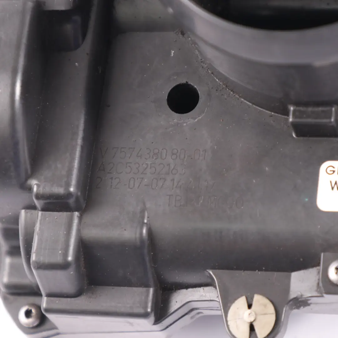 Throttle Body Housing to Mini Cooper S R55 R56 R57 R58 R59 R60 R61 with Part number 7574380 Mini Cooper S R55 R56 R57 R58 R59 R60 R61 Throttle Body Housing - SKU 7574380-2 - Part number 7574380