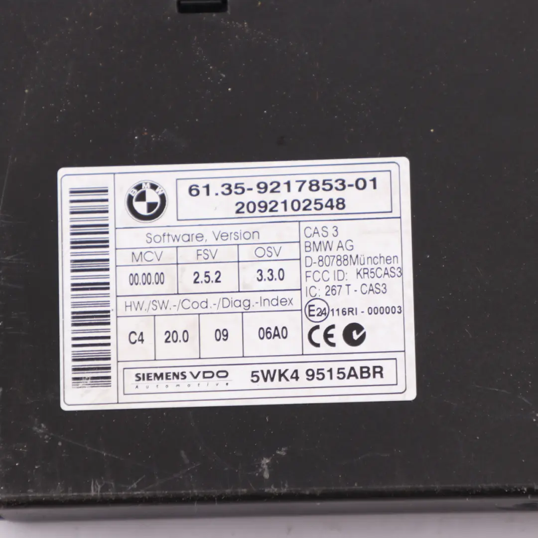 Mini One R56 N12 1.4 95HP Petrol ECU Control Unit Kit DME + CAS3 + Keys - SKU 7589971-19 - Part number 7589971