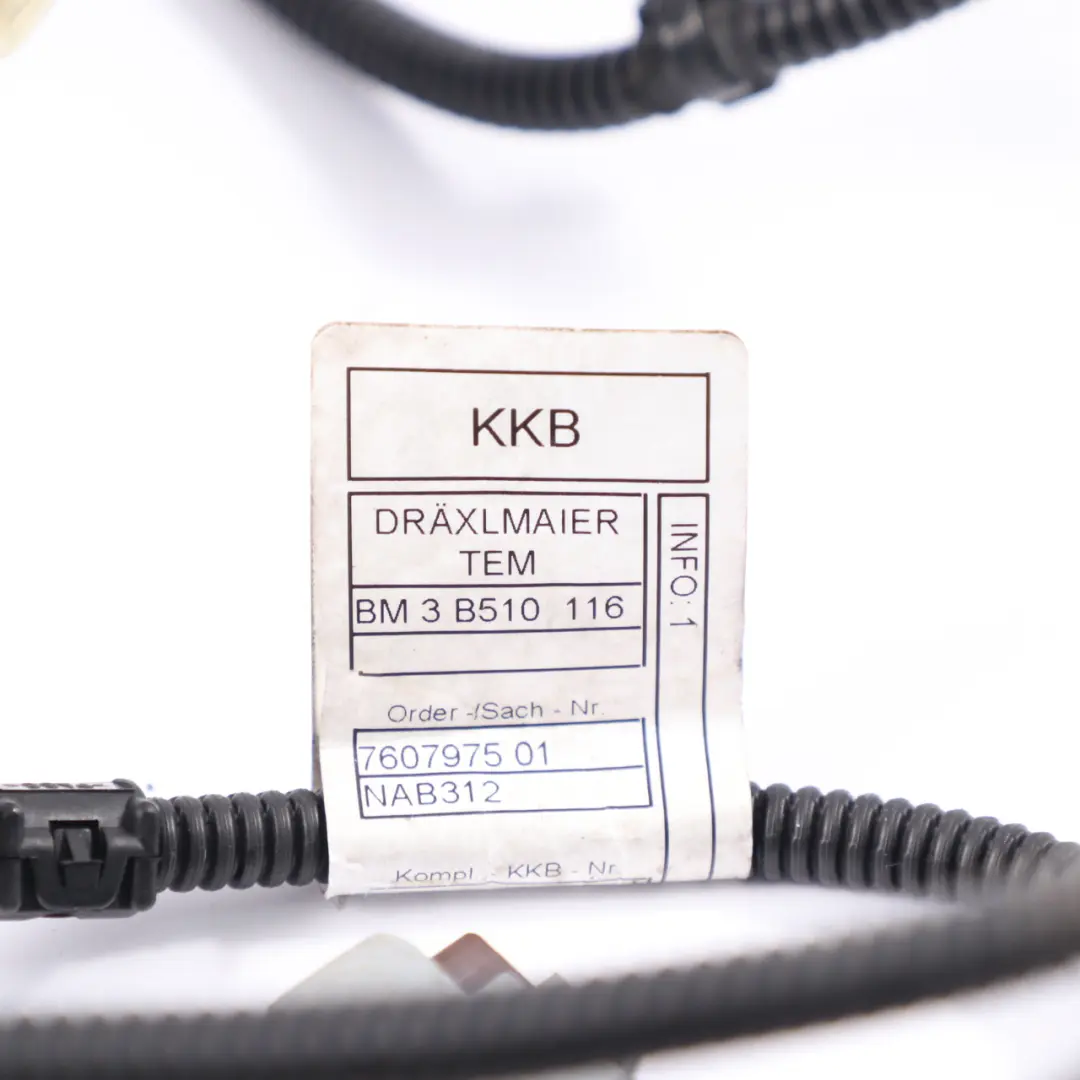 Harness BMW F20 F21 F30 F31 Petrol N13 Sensor Module 1 Wiring to Engine with Part number 7607975 Engine Harness BMW F20 F21 F30 F31 Petrol N13 Sensor Module 1 Wiring - SKU 7607975 - Part number 7607975