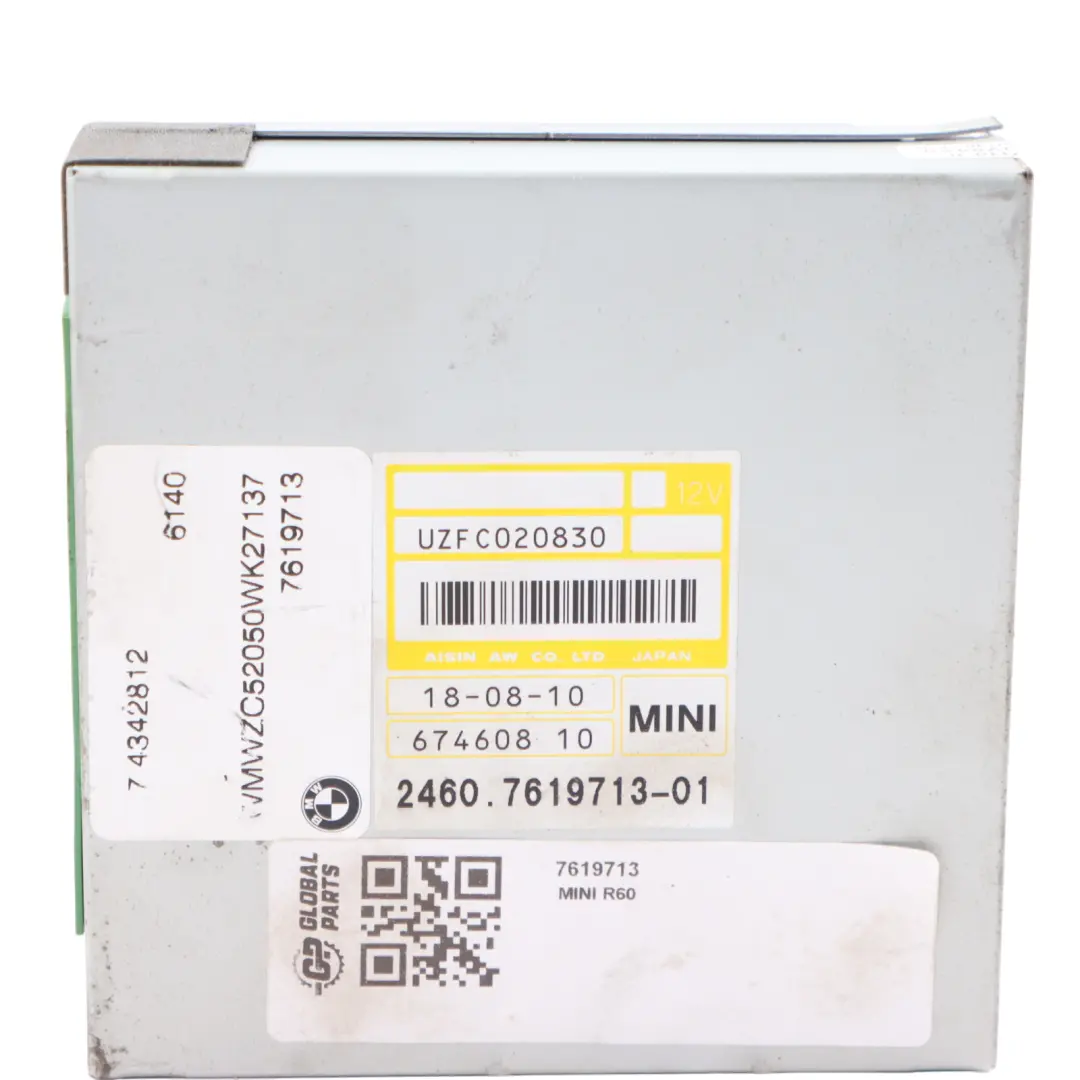 Gearbox Module Control ECU Automatic Unit to Mini R55 R56 R57 R60 with Part number 7619713 Mini R55 R56 R57 R60 Gearbox Module Control ECU Automatic Unit - SKU 7619713 - Part number 7619713