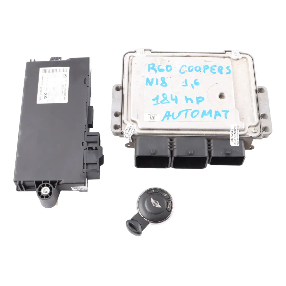 184HP Engine ECU Kit DME Automatic to Mini Cooper S R56 LCI R60 N18 1.6 with Part number 7620985 Mini Cooper S R56 LCI R60 N18 1.6 184HP Engine ECU Kit DME Automatic - SKU 7620985-7 - Part number 7620985