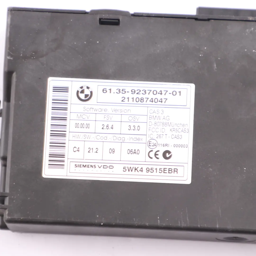 BMW E87 LCI E90 N43 116i 316i 2.0 Engine Unit ECU Kit DME CAS3 Keys - SKU 7621178-13 - Part number 7621178