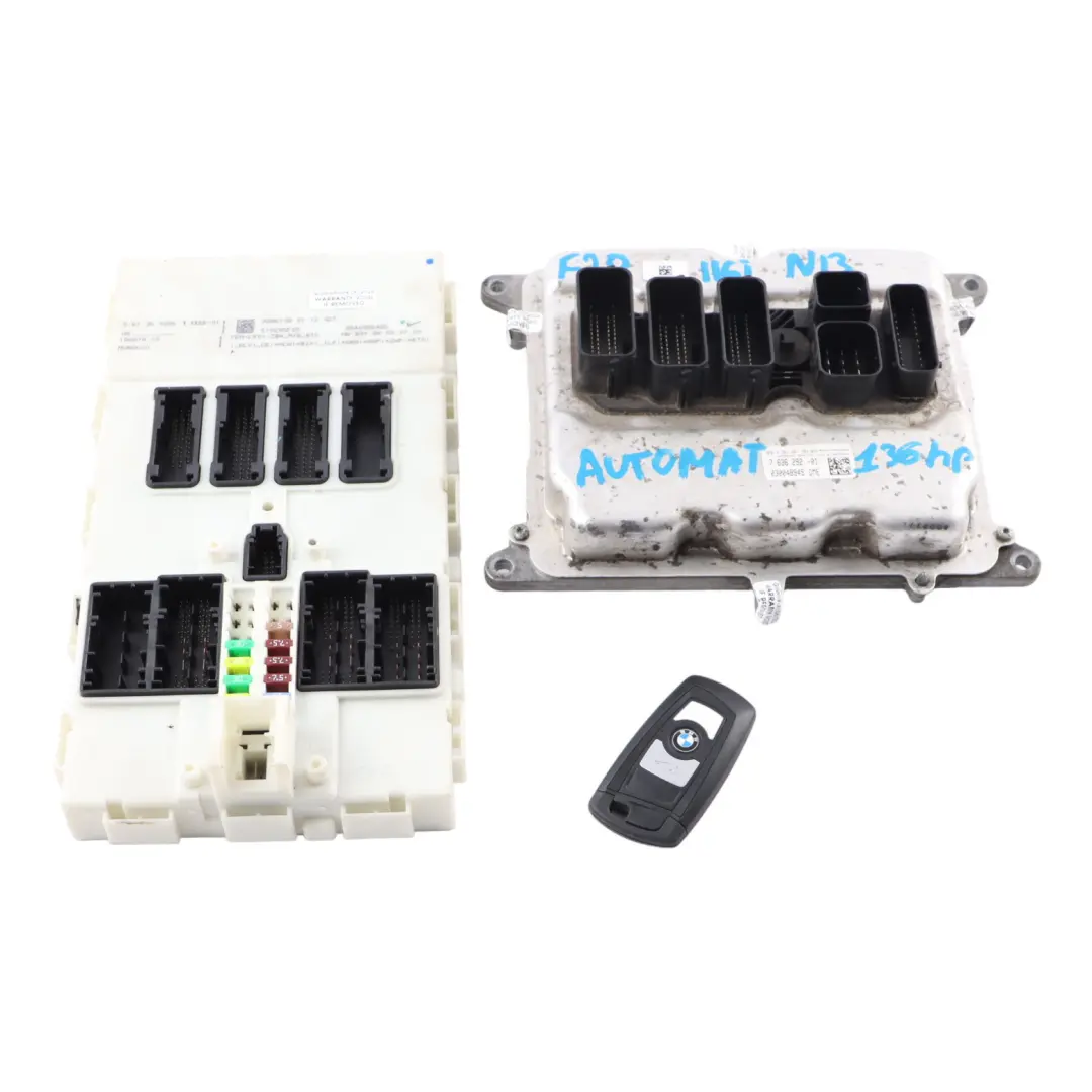 136HP Petrol Engine Unit ECU Kit DME FEM Key Automatic to BMW F20 116i N13 with Part number 7636292 BMW F20 116i N13 136HP Petrol Engine Unit ECU Kit DME FEM Key Automatic - SKU 7636292-6 - Part number 7636292