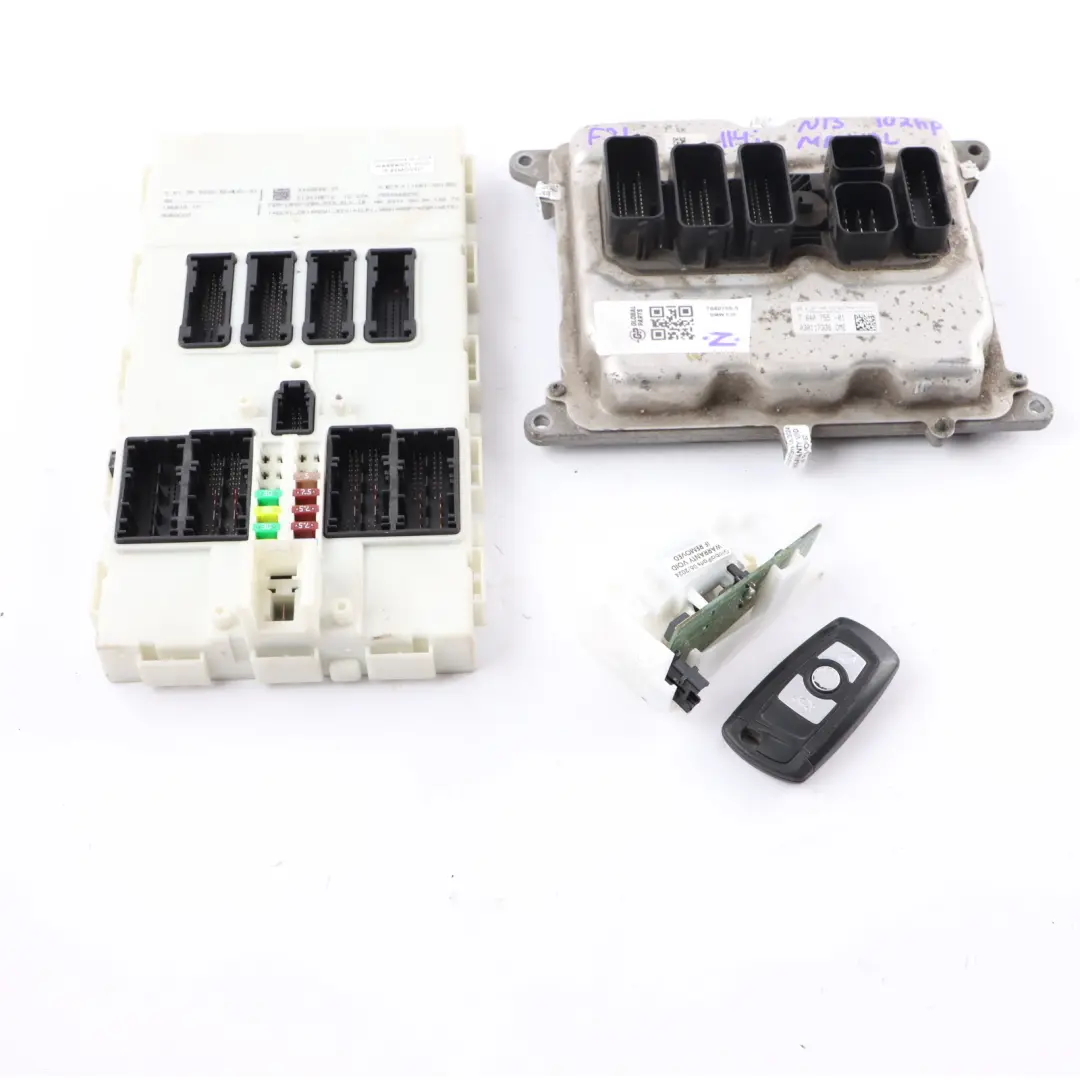 102HP Engine ECU Kit DME Key + FEM + Lock Manual to BMW F20 F21 114i N13 with Part number 7640755 BMW F20 F21 114i N13 102HP Engine ECU Kit DME Key + FEM + Lock Manual - SKU 7640755-5 - Part number 7640755