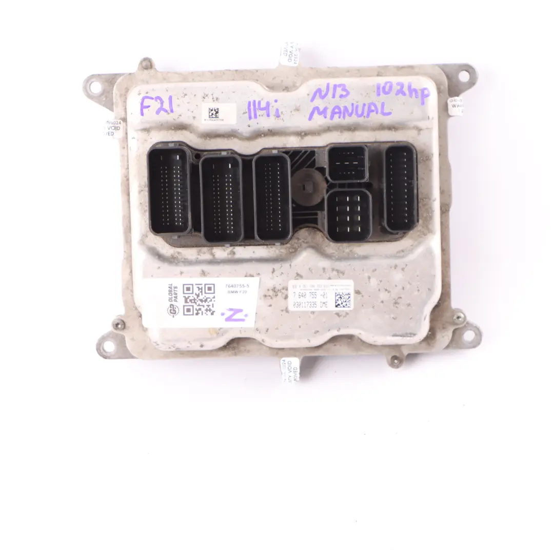 102HP Engine ECU Kit DME Key + FEM + Lock Manual to BMW F20 F21 114i N13 with Part number 7640755 BMW F20 F21 114i N13 102HP Engine ECU Kit DME Key + FEM + Lock Manual - SKU 7640755-5 - Part number 7640755