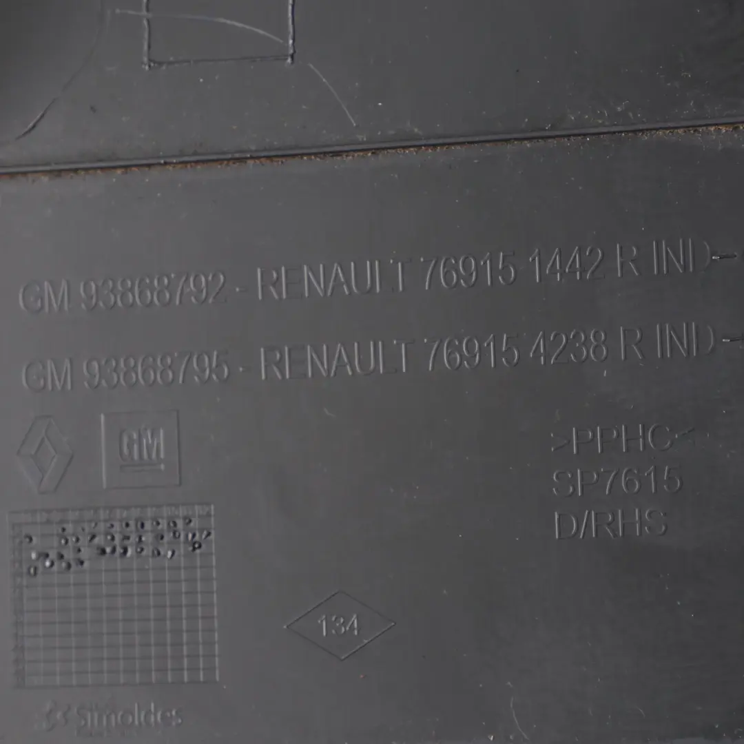 B-Säule Trim Abdeckung Panel schwarz für Renault Trafic 3 mit Teilenummer 769151442R Renault Trafic 3 B-Säule Trim Abdeckung Panel schwarz - SKU 769151442R - Teilenummer 769151442R