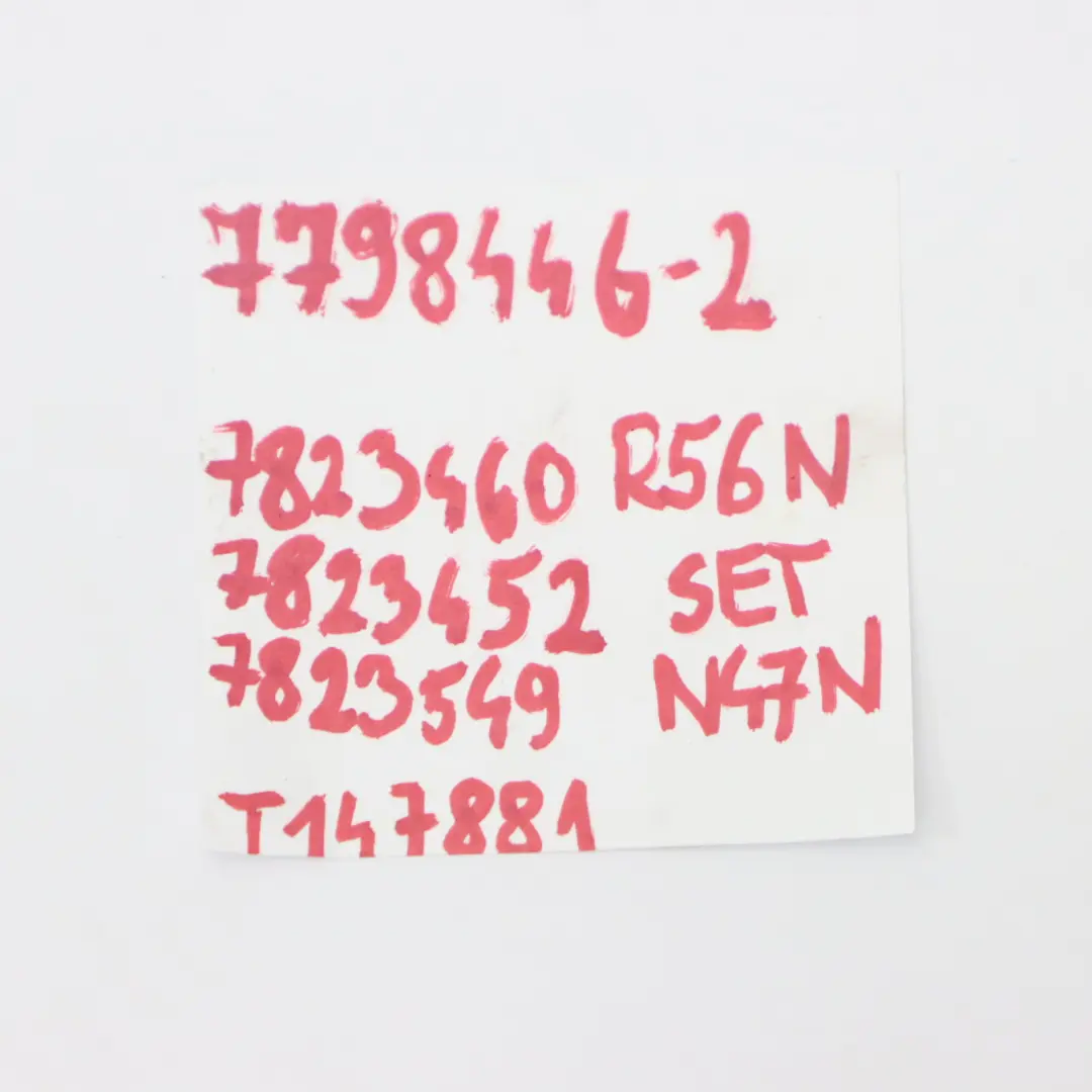 N47N Bomba Combustible Inyector Sistema Inyección Set para Mini Cooper SD R55 R56 LCI con número de pieza 7798446 Mini Cooper SD R55 R56 LCI N47N Bomba Combustible Inyector Sistema Inyección Set - SKU 7798446-2 - Número de pieza 7798446