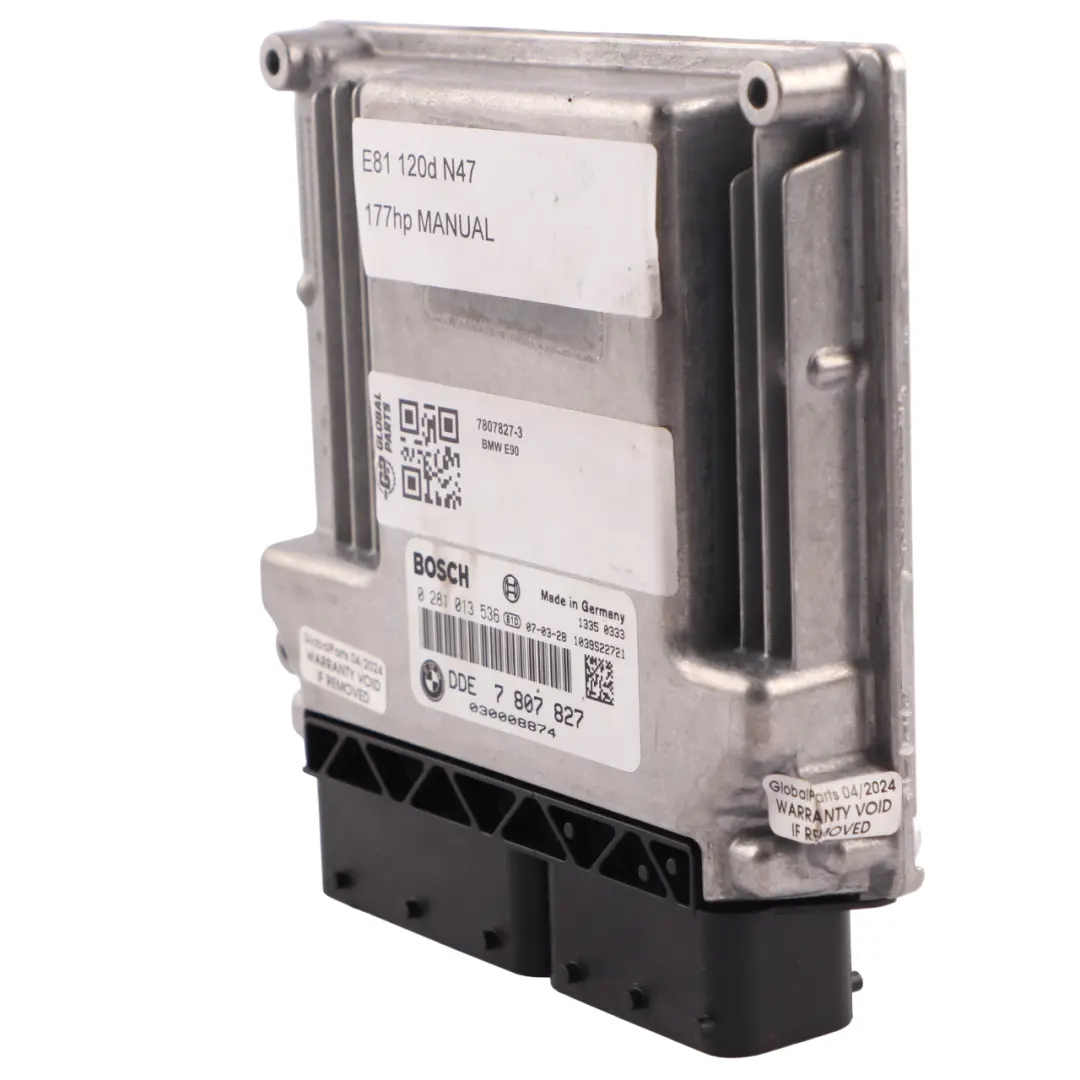 N47 177HP Diesel Engine Unit ECU DDE to BMW E81 E87 E90 LCI 120d 320d with Part number 7807827 BMW E81 E87 E90 LCI 120d 320d N47 177HP Diesel Engine Unit ECU DDE - SKU 7807827-3 - Part number 7807827