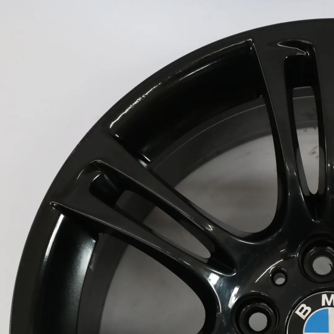 BMW F10 F12 Roue Arrière Noire Jante Alliage M Deux Branches 350 9J 18" ET:44 - SKU 7842651-5 - Numéro de pièce 7842651