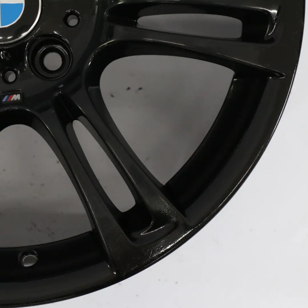 BMW F10 F12 Roue Arrière Noire Jante Alliage M Deux Branches 350 9J 18" ET:44 - SKU 7842651-5 - Numéro de pièce 7842651