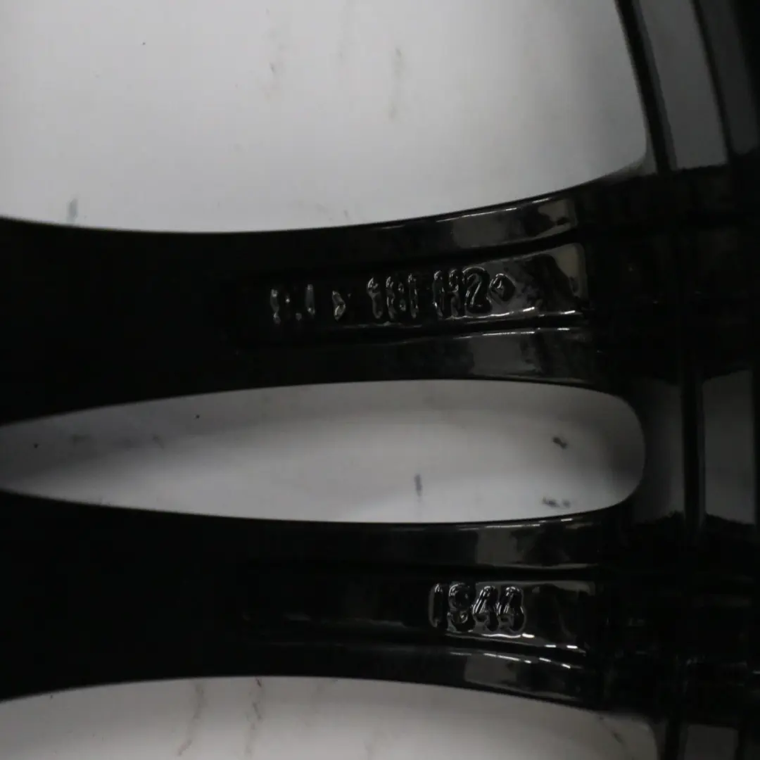 Llanta Aleación Negra Trasera M Doble Radio 350 9J 18" ET:44 para BMW F10 F12 con número de pieza 7842651 BMW F10 F12 Llanta Aleación Negra Trasera M Doble Radio 350 9J 18" ET:44 - SKU 7842651-5 - Número de pieza 7842651