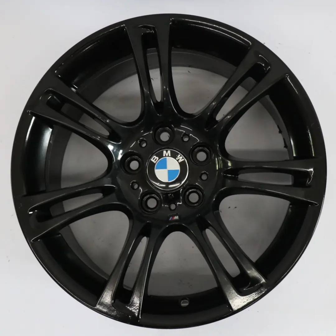 Alloy Rim M Double Spoke 350 9J 18" ET:44 to BMW F10 F12 Rear Black Wheel with Part number 7842651 BMW F10 F12 Rear Black Wheel Alloy Rim M Double Spoke 350 9J 18" ET:44 - SKU 7842651-5 - Part number 7842651