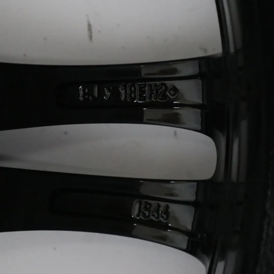 Alloy Rim M Double Spoke 350 9J 18" ET:44 to BMW F10 F12 Rear Black Wheel with Part number 7842651 BMW F10 F12 Rear Black Wheel Alloy Rim M Double Spoke 350 9J 18" ET:44 - SKU 7842651-6 - Part number 7842651