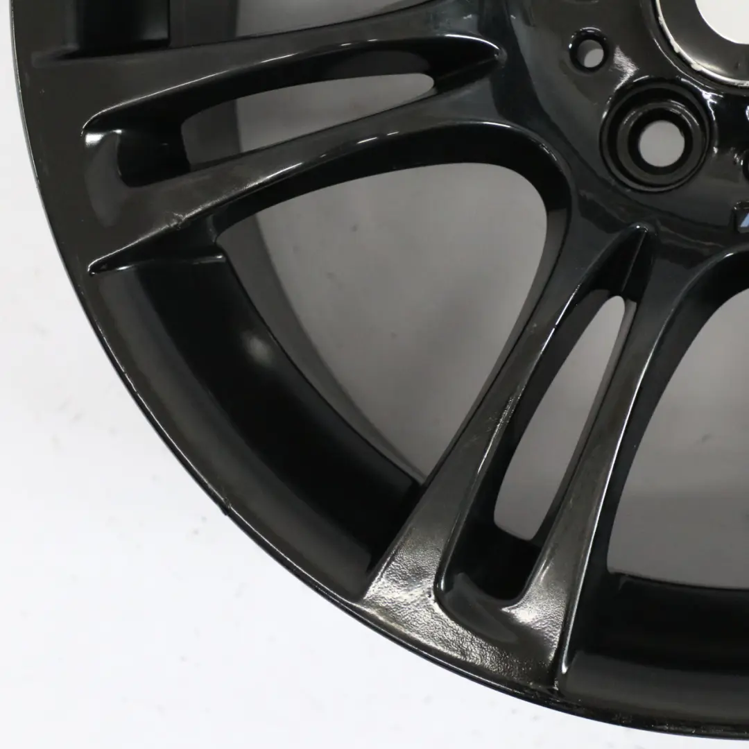 Alloy Rim M Double Spoke 350 9J 18" ET:44 to BMW F10 F12 Rear Black Wheel with Part number 7842651 BMW F10 F12 Rear Black Wheel Alloy Rim M Double Spoke 350 9J 18" ET:44 - SKU 7842651-6 - Part number 7842651