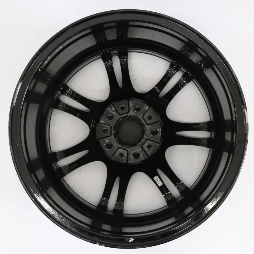 Alloy Rim M Double Spoke 350 9J 18" ET:44 to BMW F10 F12 Rear Black Wheel with Part number 7842651 BMW F10 F12 Rear Black Wheel Alloy Rim M Double Spoke 350 9J 18" ET:44 - SKU 7842651-6 - Part number 7842651