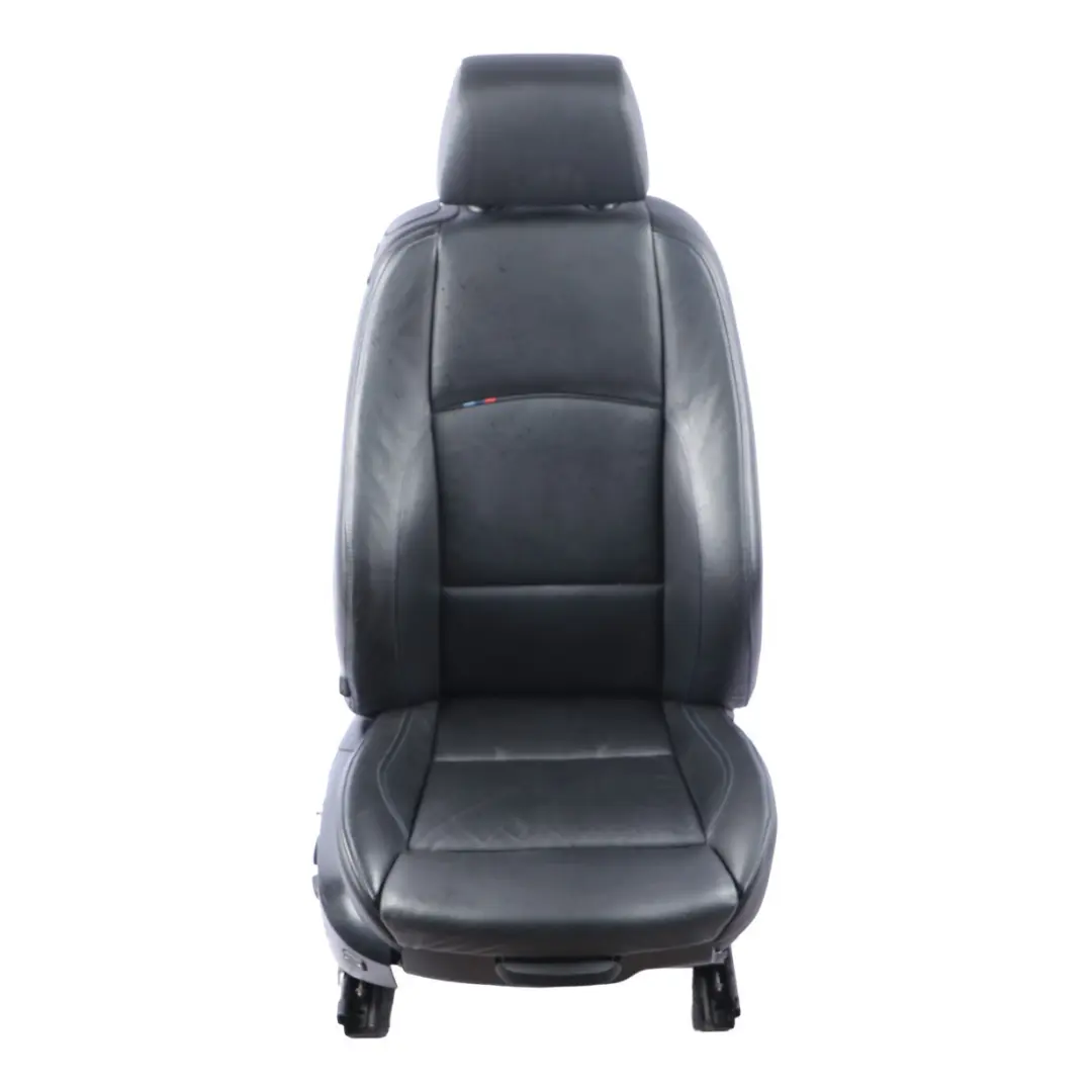 Sedile anteriore BMW E92 M Sport riscaldato in pelle nera destra blu a contrasto per con numero di parte 7843050 Sedile anteriore BMW E92 M Sport riscaldato in pelle nera destra blu a contrasto - SKU 7843050-2 - Numero di parte 7843050