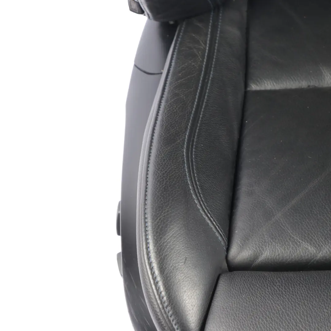 Front Seat BMW E92 M Sport Heated Black Leather Right O/S Contrast Blue to with Part number 7843050 Front Seat BMW E92 M Sport Heated Black Leather Right O/S Contrast Blue - SKU 7843050-2 - Part number 7843050