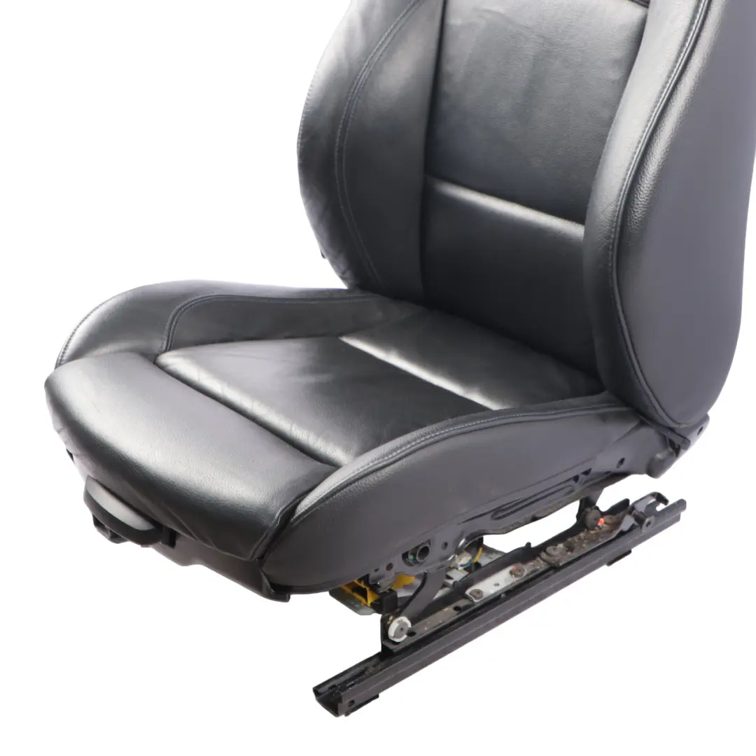 Sedile anteriore BMW E92 M Sport riscaldato in pelle nera destra blu a contrasto per con numero di parte 7843050 Sedile anteriore BMW E92 M Sport riscaldato in pelle nera destra blu a contrasto - SKU 7843050-2 - Numero di parte 7843050