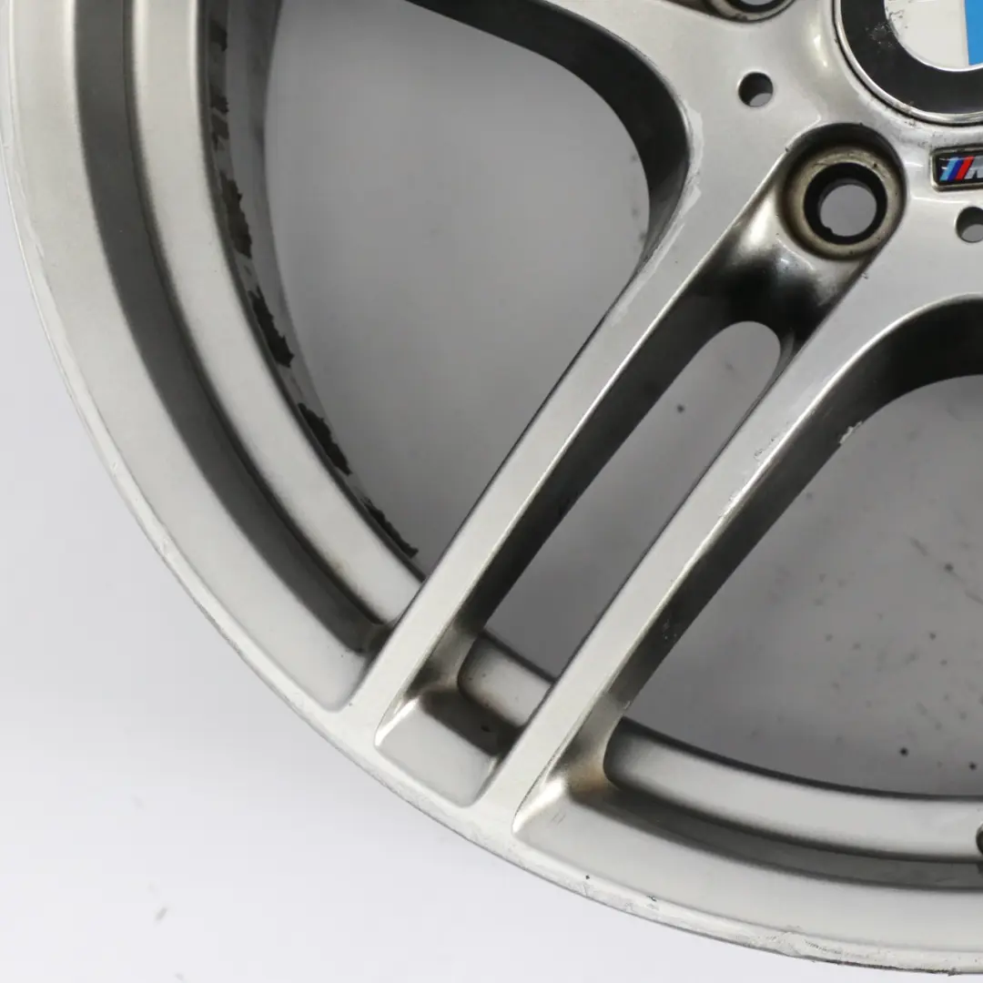Front Silver Alloy Wheel Rim 19" 8J M Double Spoke 313 to BMW E90 E91 E92 with Part number 7844343 BMW E90 E91 E92 Front Silver Alloy Wheel Rim 19" 8J M Double Spoke 313 - SKU 7844343-5 - Part number 7844343