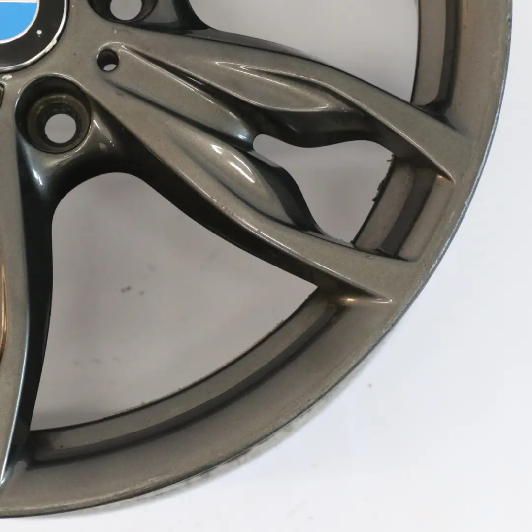 Ferric Grey Wheel Alloy Rim 18" M Double Spoke 436 ET:52 8J to BMW F20 F21 F22 F23 with Part number 7845871 BMW F20 F21 F22 F23 Ferric Grey Wheel Alloy Rim 18" M Double Spoke 436 ET:52 8J - SKU 7845871-6 - Part number 7845871