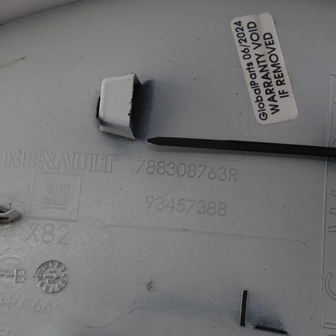 Renault Trafic 3 Panneau D'Habillage De Trappe À Carburant Blanc Glacier - 389 - SKU 788308763R-ICW - Numéro de pièce 788308763R-ICW