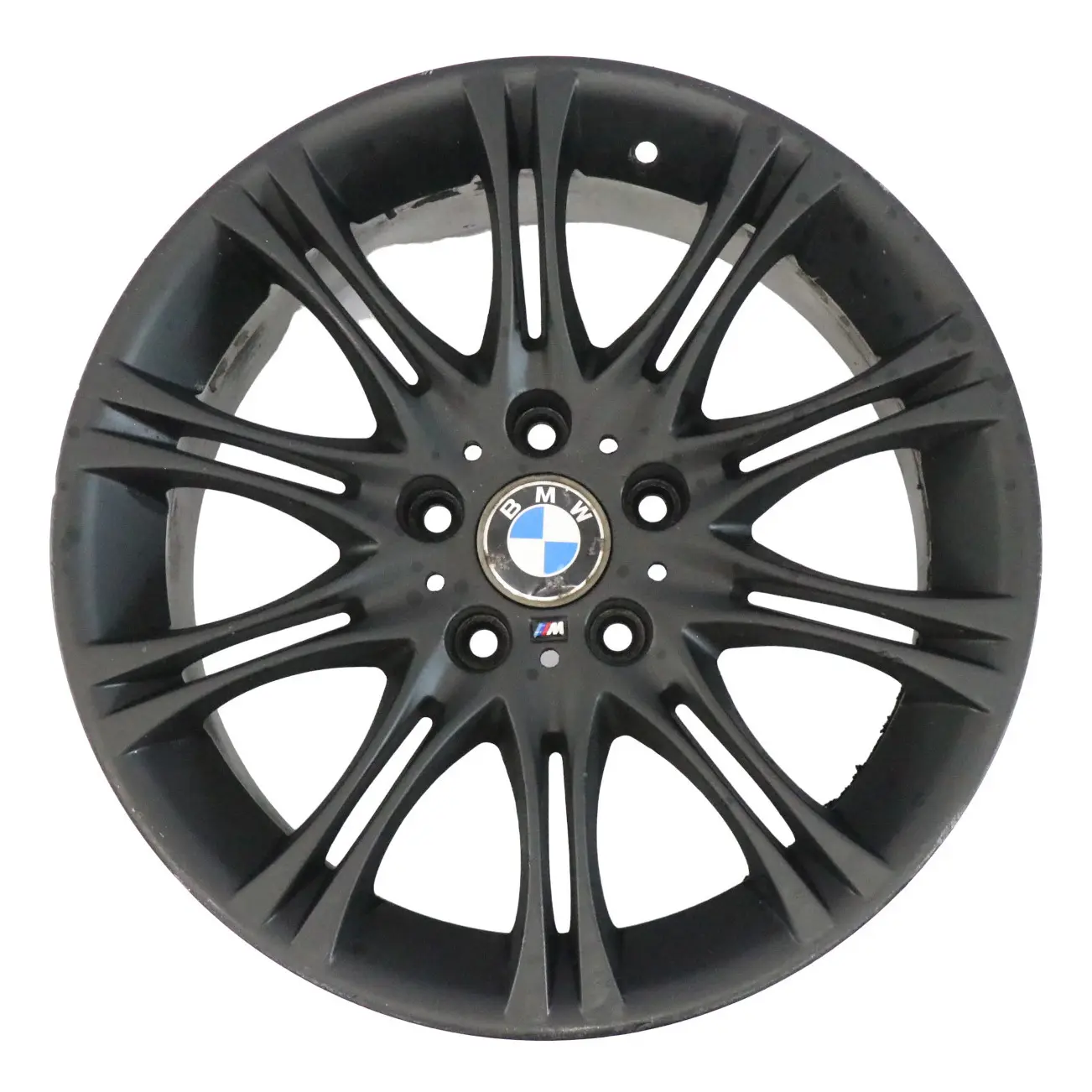BMW E46 Z4 E85 Cerchio anteriore nero in lega 18" ET:47 8J M Doppie razze 135