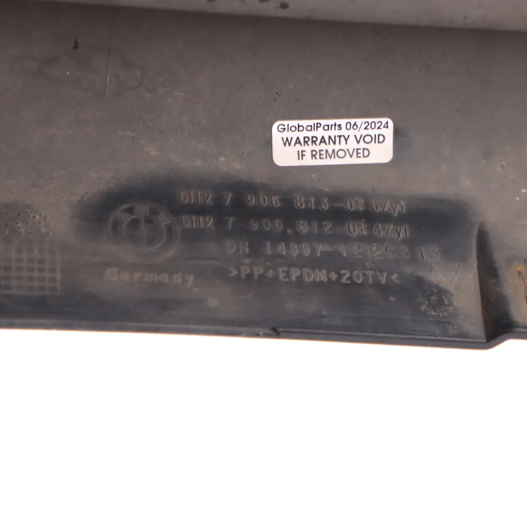 Bumper Bottom Trim Panel Diffuser Cover to BMW E81 E87 LCI M Sport Rear with Part number 7906813 BMW E81 E87 LCI M Sport Rear Bumper Bottom Trim Panel Diffuser Cover - SKU 7906813-2 - Part number 7906813