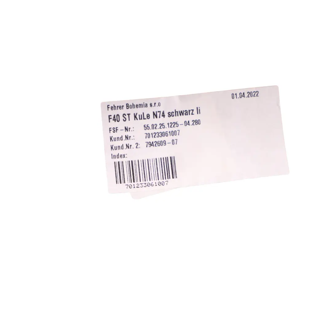 Lateral Trim Panel Interior Cover Rear Left N/S 7942610 to BMW F40 with Part number 7942609 BMW F40 Lateral Trim Panel Interior Cover Rear Left N/S 7942610 - SKU 7942609 - Part number 7942609