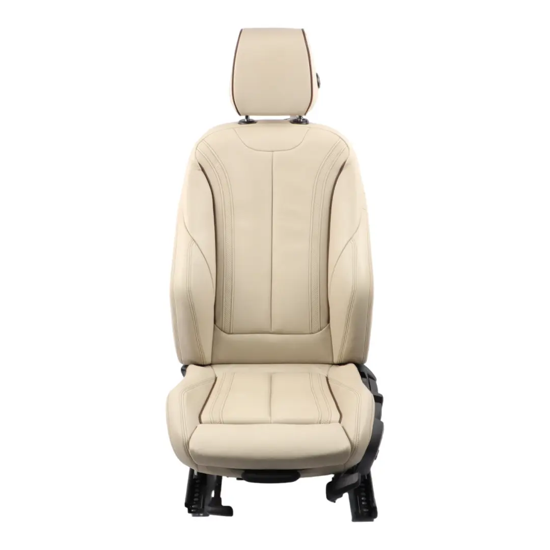 Front Left Seat N/S M Sport Individual Leather Beige Heated to BMW F30 F31 LCI with Part number 7985177 BMW F30 F31 LCI Front Left Seat N/S M Sport Individual Leather Beige Heated - SKU 7985177-2 - Part number 7985177