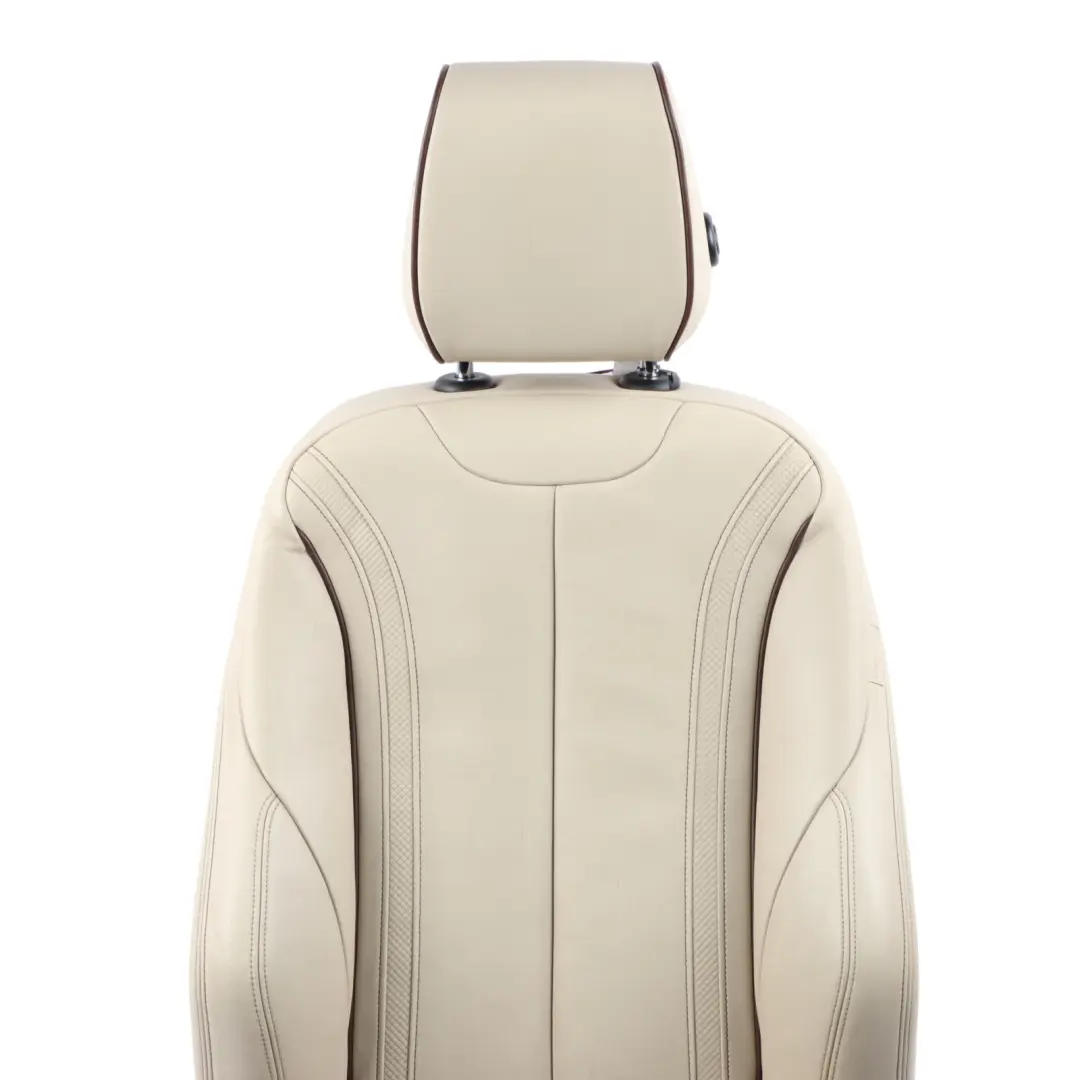 Front Left Seat N/S M Sport Individual Leather Beige Heated to BMW F30 F31 LCI with Part number 7985177 BMW F30 F31 LCI Front Left Seat N/S M Sport Individual Leather Beige Heated - SKU 7985177-2 - Part number 7985177