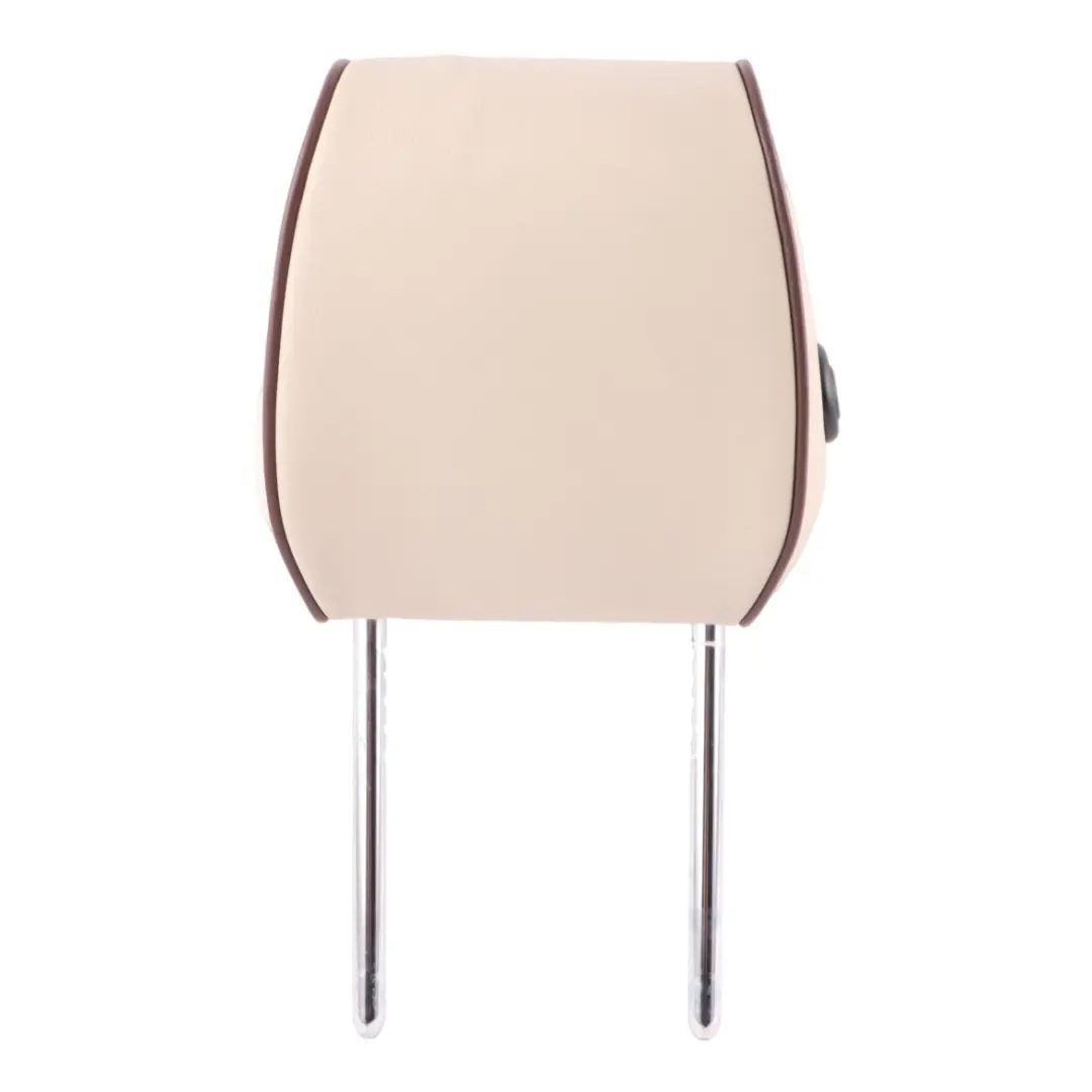 Headrest BMW F30 F32 Front Left Right N/O/S Leather Beige Brown Accents to with Part number 7985180 Headrest BMW F30 F32 Front Left Right N/O/S Leather Beige Brown Accents - SKU 7985180 - Part number 7985180