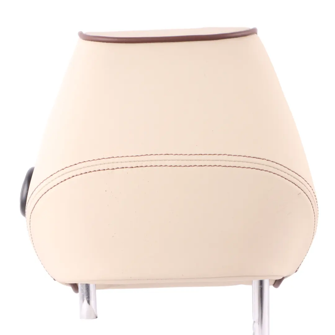 Headrest BMW F30 F32 Front Left Right N/O/S Leather Beige Brown Accents to with Part number 7985180 Headrest BMW F30 F32 Front Left Right N/O/S Leather Beige Brown Accents - SKU 7985180 - Part number 7985180