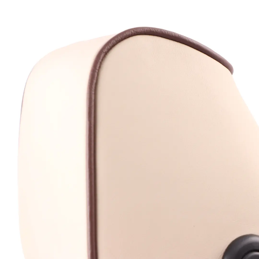 Headrest BMW F30 F32 Front Left Right N/O/S Leather Beige Brown Accents to with Part number 7985180 Headrest BMW F30 F32 Front Left Right N/O/S Leather Beige Brown Accents - SKU 7985180 - Part number 7985180