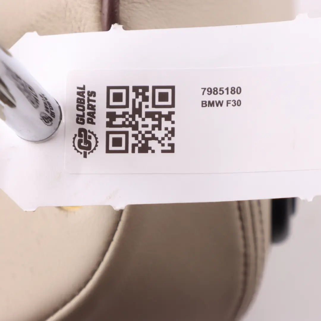 Headrest BMW F30 F32 Front Left Right N/O/S Leather Beige Brown Accents to with Part number 7985180 Headrest BMW F30 F32 Front Left Right N/O/S Leather Beige Brown Accents - SKU 7985180 - Part number 7985180