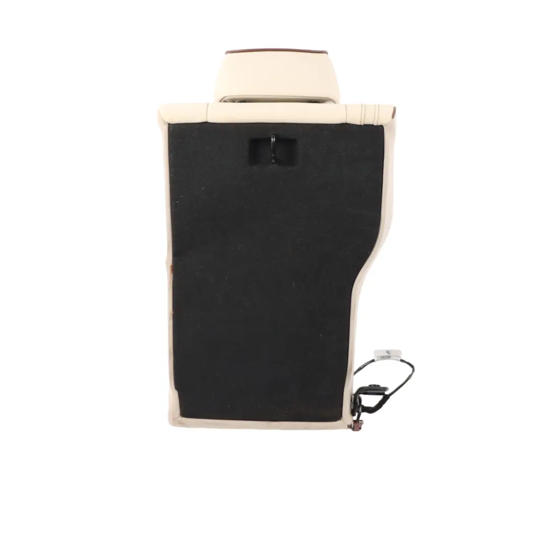 Backrest Rear Right O/S Heated Individual Leather Beige Brown Accents to BMW F30 with Part number 7985186 BMW F30 Backrest Rear Right O/S Heated Individual Leather Beige Brown Accents - SKU 7985186 - Part number 7985186