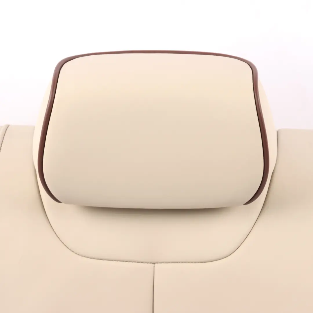 Backrest Rear Right O/S Heated Individual Leather Beige Brown Accents to BMW F30 with Part number 7985186 BMW F30 Backrest Rear Right O/S Heated Individual Leather Beige Brown Accents - SKU 7985186 - Part number 7985186