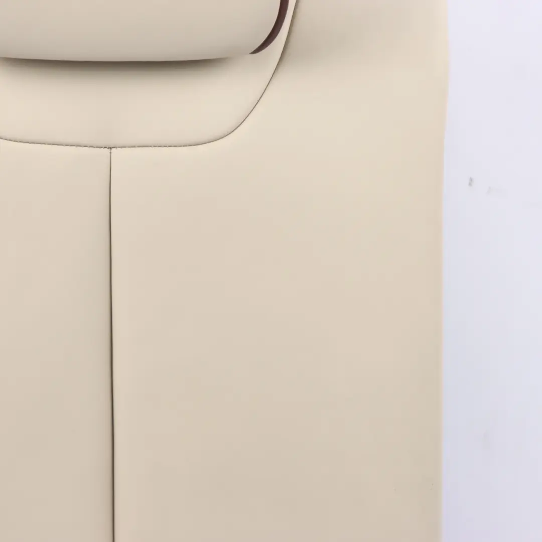 Backrest Rear Right O/S Heated Individual Leather Beige Brown Accents to BMW F30 with Part number 7985186 BMW F30 Backrest Rear Right O/S Heated Individual Leather Beige Brown Accents - SKU 7985186 - Part number 7985186