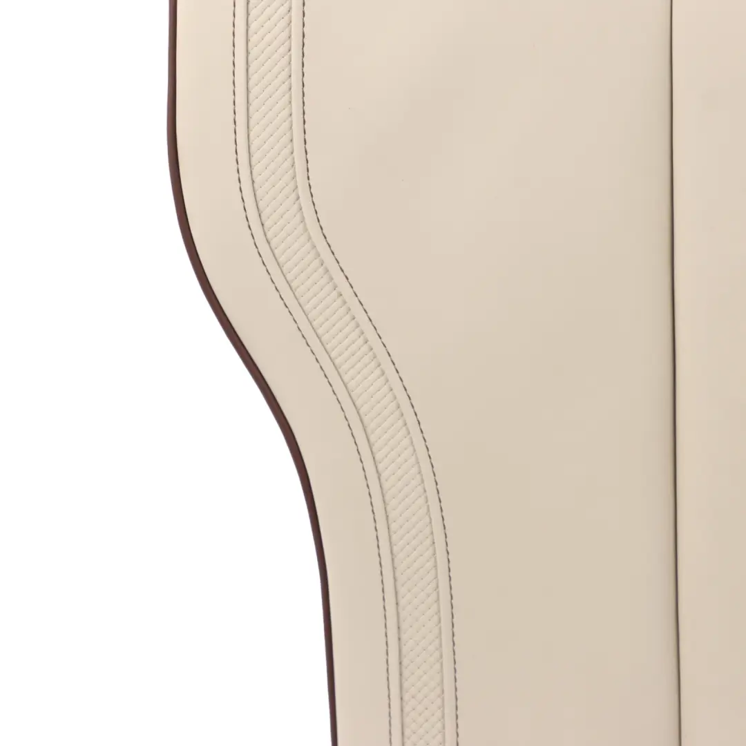 Backrest Rear Right O/S Heated Individual Leather Beige Brown Accents to BMW F30 with Part number 7985186 BMW F30 Backrest Rear Right O/S Heated Individual Leather Beige Brown Accents - SKU 7985186 - Part number 7985186