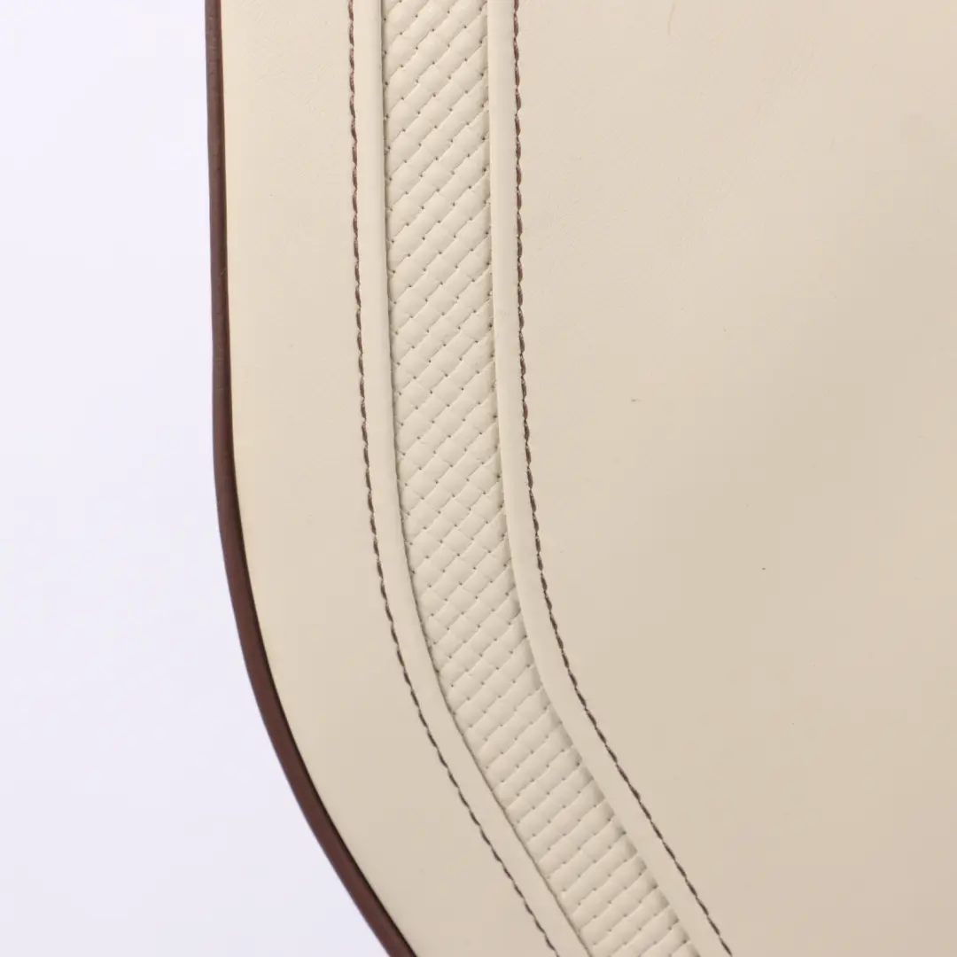 Backrest Rear Right O/S Heated Individual Leather Beige Brown Accents to BMW F30 with Part number 7985186 BMW F30 Backrest Rear Right O/S Heated Individual Leather Beige Brown Accents - SKU 7985186 - Part number 7985186