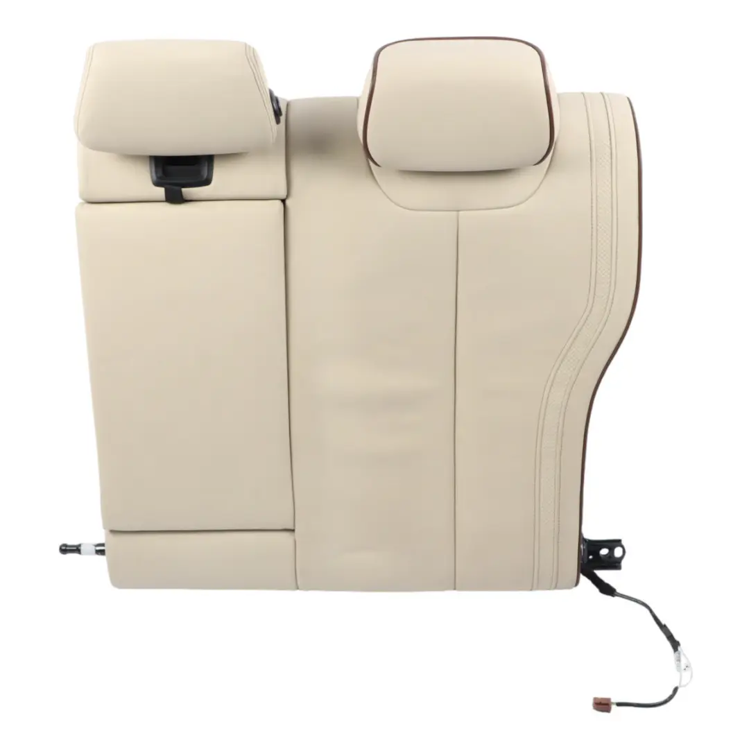 Backrest Cover Rear Left N/S Individual Leather Beige Heated to BMW F30 Seat with Part number 7985187 BMW F30 Seat Backrest Cover Rear Left N/S Individual Leather Beige Heated - SKU 7985187 - Part number 7985187