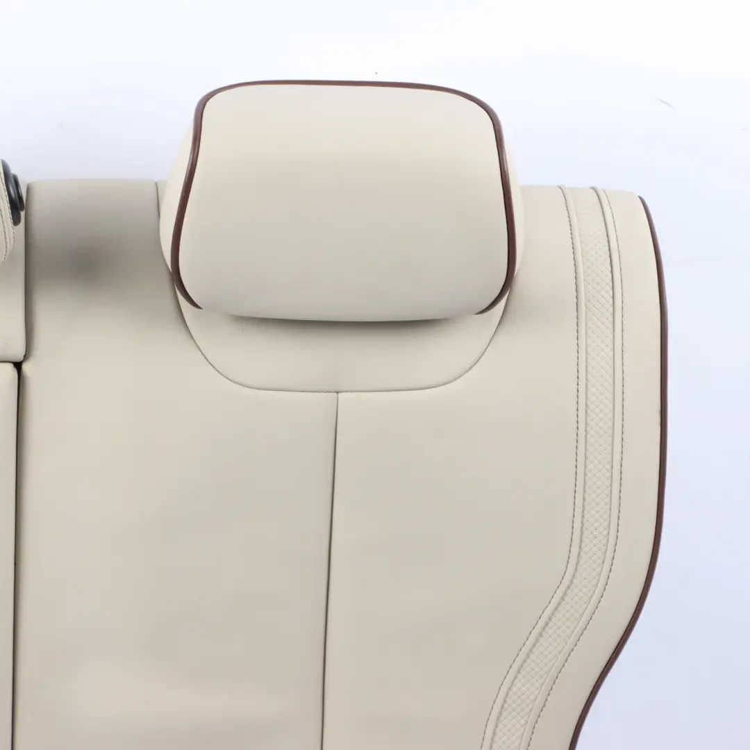 Backrest Cover Rear Left N/S Individual Leather Beige Heated to BMW F30 Seat with Part number 7985187 BMW F30 Seat Backrest Cover Rear Left N/S Individual Leather Beige Heated - SKU 7985187 - Part number 7985187